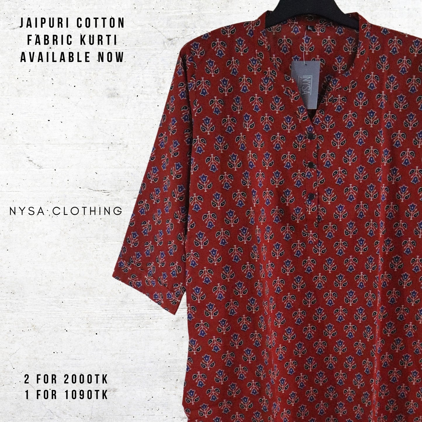 REGULAR LONG KURTI RLK_2093