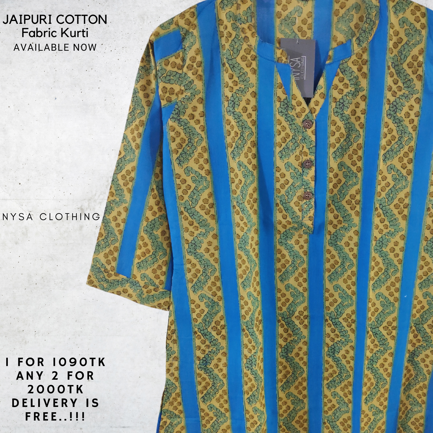 REGULAR LONG KURTI RLK_337