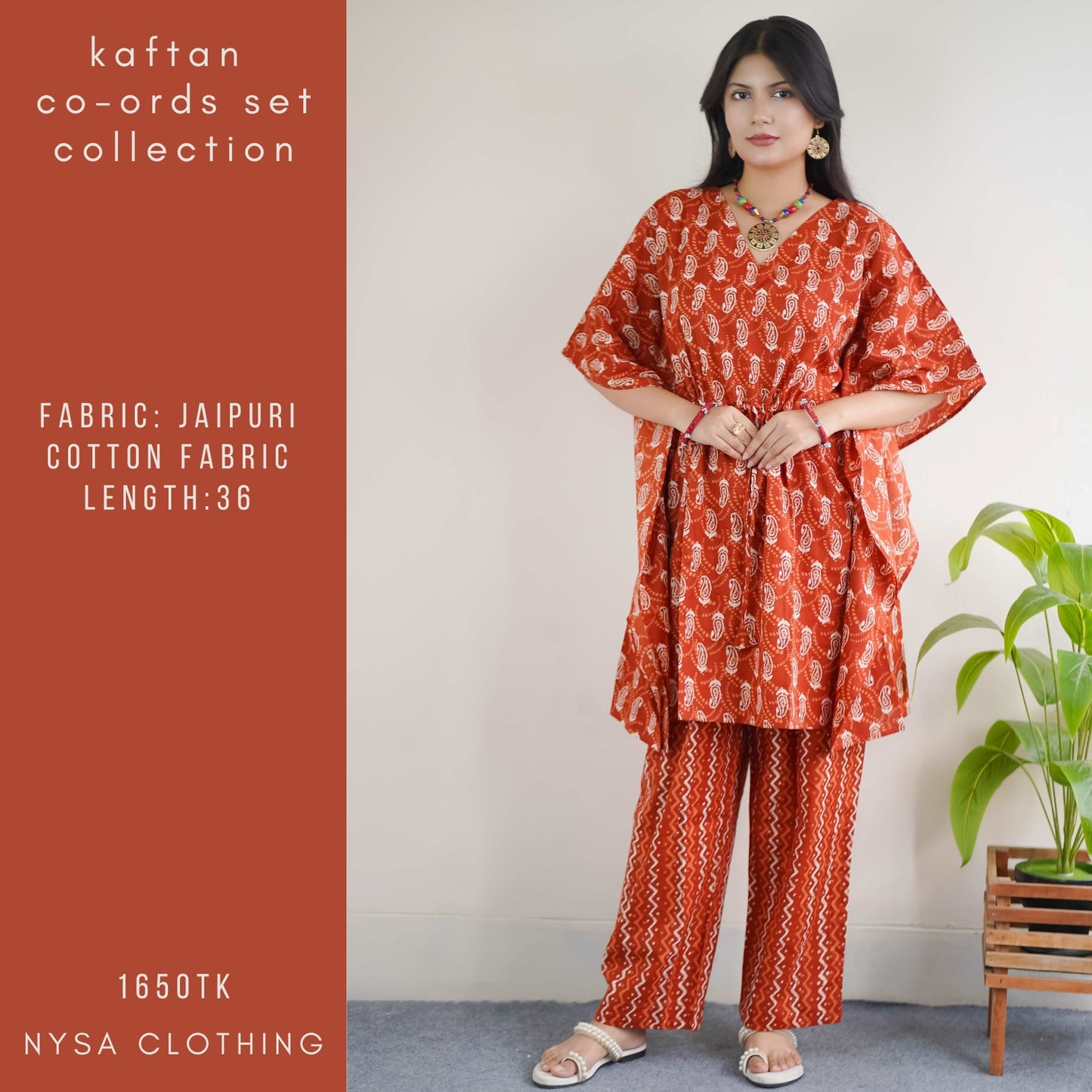 SHORT KAFTAN SET_050